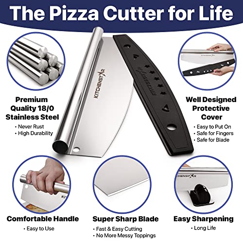 16 Inch Pizza Cutter Rocker Blade
