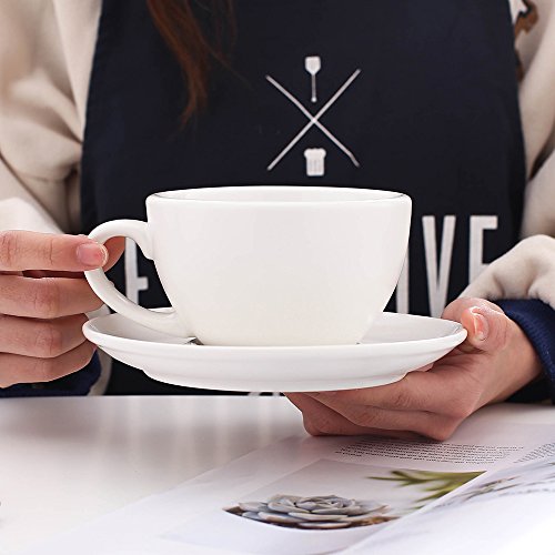Great Cup Shape for Latte Art Cappuccino Barista Cup Saucer New Bone China for Coffee Shop