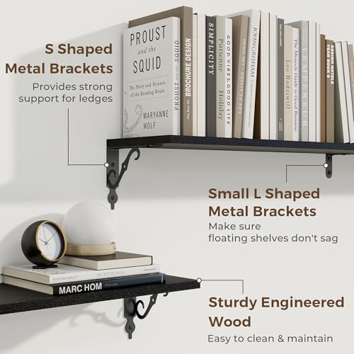 Floating Shelves for Wall Decor (2 Count)