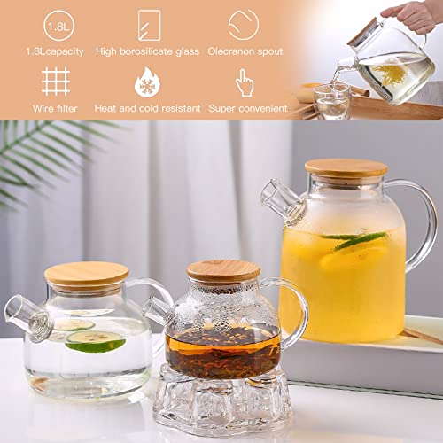 60.8oz Glass Teapot