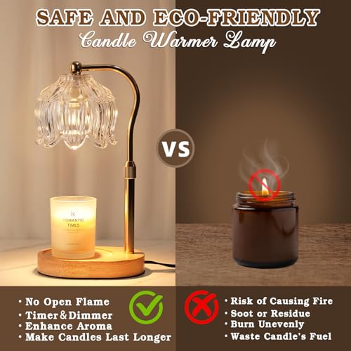 Flower Candle Warmer Lamp with Timer