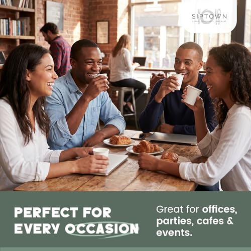 Paper Cups 12 oz 1000 Pack for Coffee & Tea Made in USA (1000 Count)