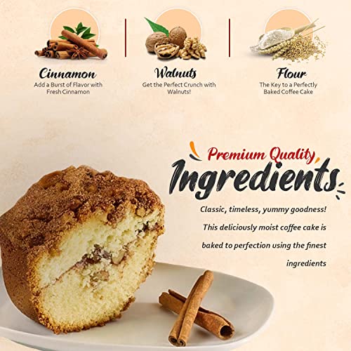 Traditional Cinnamon Walnut Coffee Cake (28 Ounce)