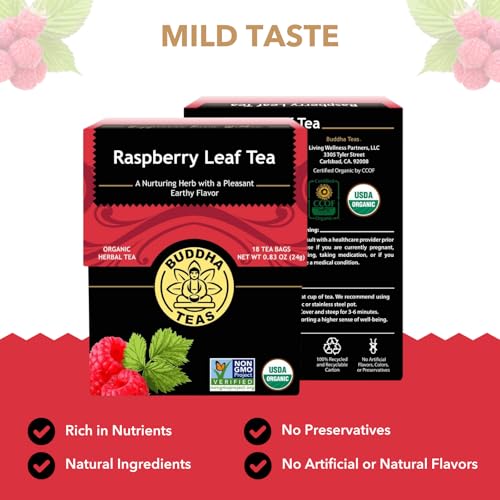 Organic Raspberry Leaf Tea (18 Count)