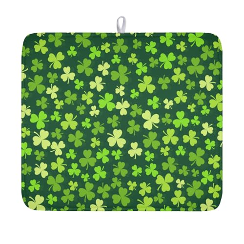 St. Patrick's Day Dish Drying Mat for Kitchen Counter