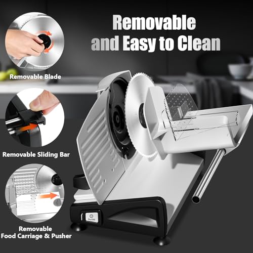 Meat Slicer Two 7.5” Stainless Steel Blades