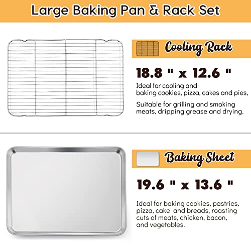 Large Baking Sheet with Rack Set (2 Count)