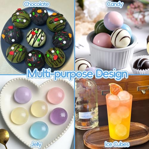 Semi Sphere Silicone Mold for Chocolate Truffles (30 Count)