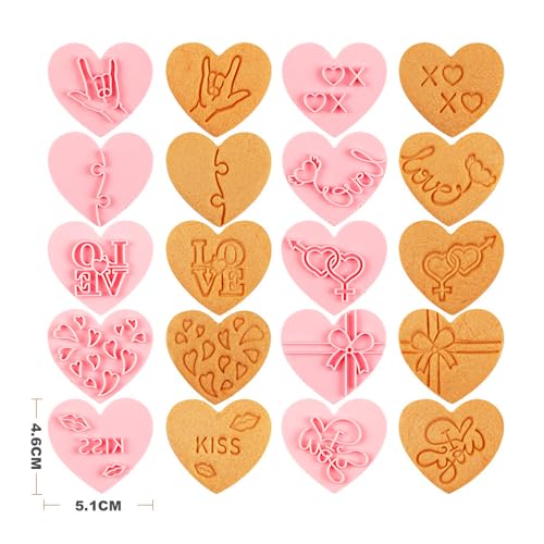 10 Pcs Heart Cookie Cutter Set (10 Count)