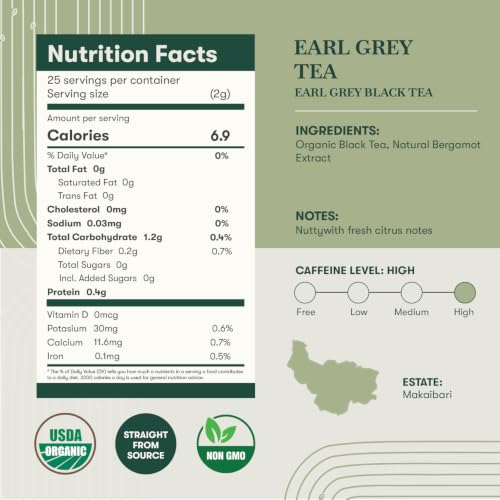 Estates Garo Hills Earl Grey Tea 25 Tea Bags (25 Count)