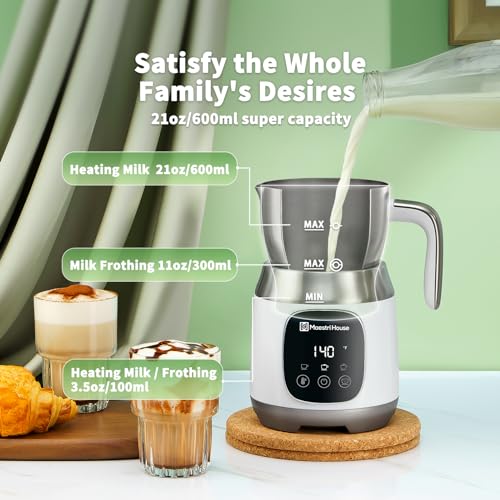 DualFro 600 Milk Frother and Steamer 21oz