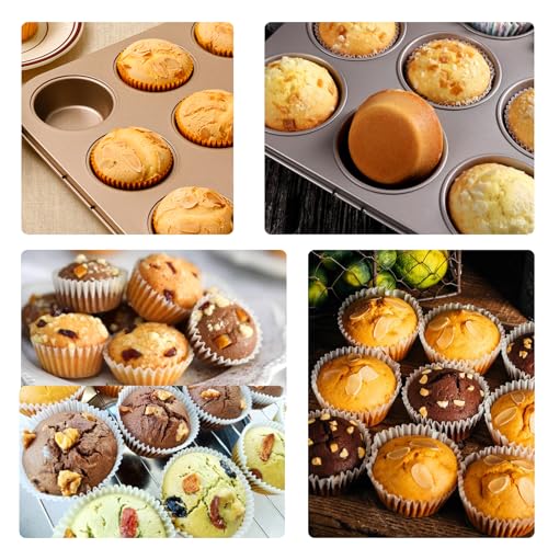 2 Packs Nonstick Round Muffin Baking Pan Tin (2 Count)