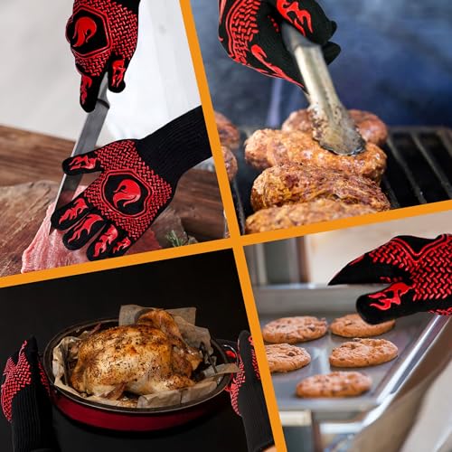 BBQ Gloves 1472F Heat Resistant Non (2 Count)