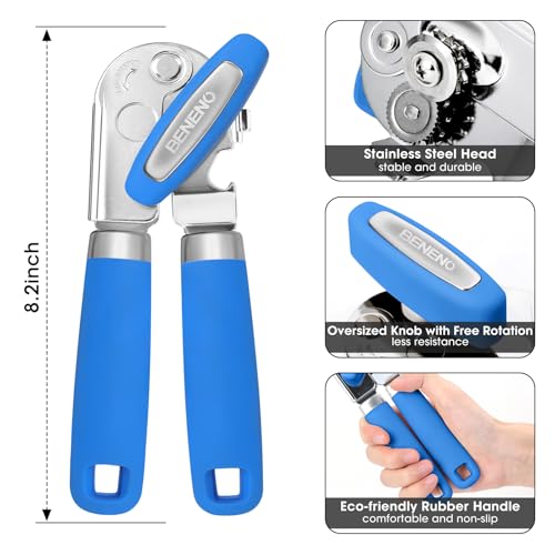 Heavy Duty Hand Can Opener Manual with Magnet