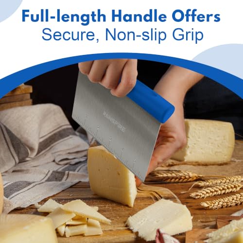 Multi Purpose Stainless Steel Bench Scraper Dough Blender & Pastry Cutter