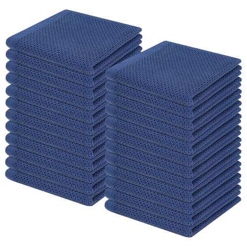100% Cotton Waffle Weave Kitchen Dish Cloths 24 (24 Count)