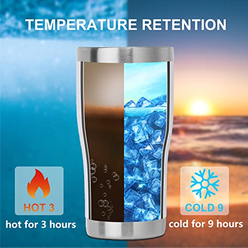 20oz Tumbler with Lid Stainless Steel Tumblers Bulk (4 Count)