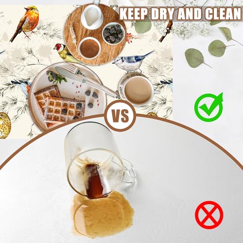 Cute Birds Coffee Mat Absorbent Dish Drying Mat for Kitchen Counter Hide Stain Rubber Backed Coffee Bar Accessories Fit Under Espresso Machine Cafe Table
