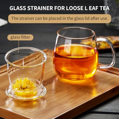 Large Glass Tea Cup
