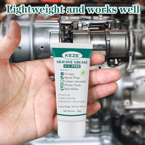 Silicone Grease Automotive PTFE Lubricant Sliding Glass Door Grease Tube 92003 Lube for Plumbing Faucet O Rings Plastic Parts Water Filter Window Track Rail 1 oz 2