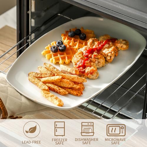 3pcs Ceramic White Serving Platters (3 Count)