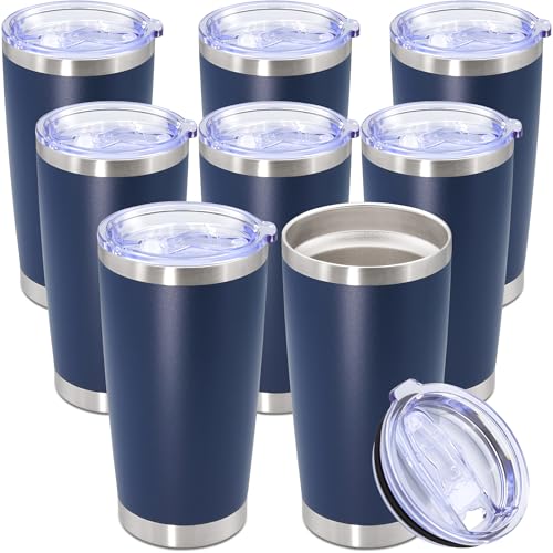 20oz Tumbler Stainless Steel Tumbler Coffee Tumbler with Lid Navy