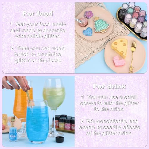 Iridescent Purple Edible Glitter