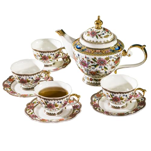 Fine Bone China Tea Set (13 Count)
