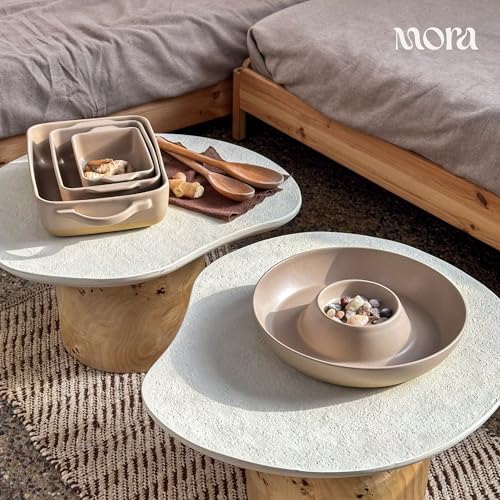 Mora Ceramic Chips and Dip Serving Tray