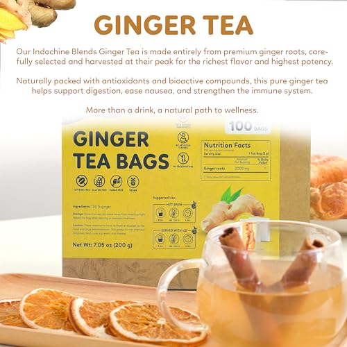 100 Ginger Tea Bags (100 Count)