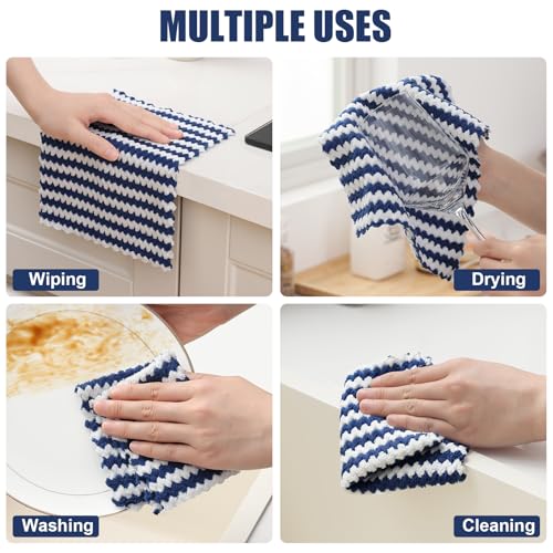 12 Pack Coral Velvet Dish Cloths (12 Count)