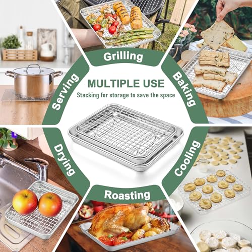 Toaster Oven Pan with Rack (2 Count)
