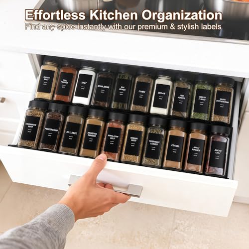 48 Spice Jars with Labels (48 Count)