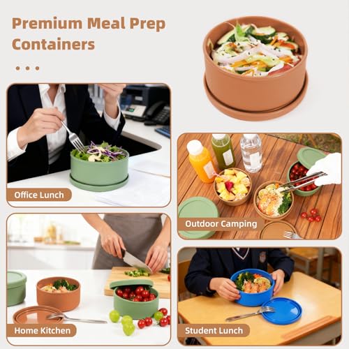 24 fl oz Silicone Food Storage Container with Lid (3 Count)