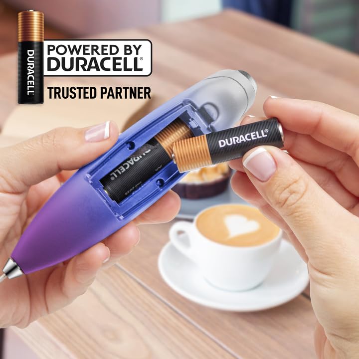 Powerful Milk Frother Wand With Duracell Batteries