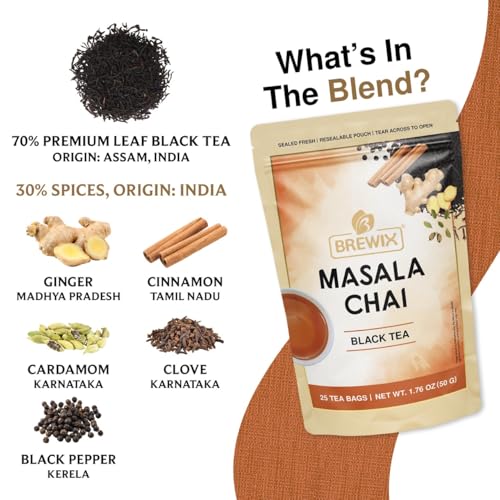 Masala Chai Tea Bags (25 Count)