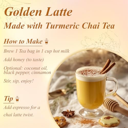 Turmeric Chai Tea Bags 100 Count