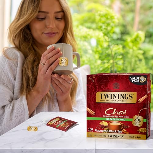 Decaffeinated Chai Spiced Black Tea Bags (100 Count)