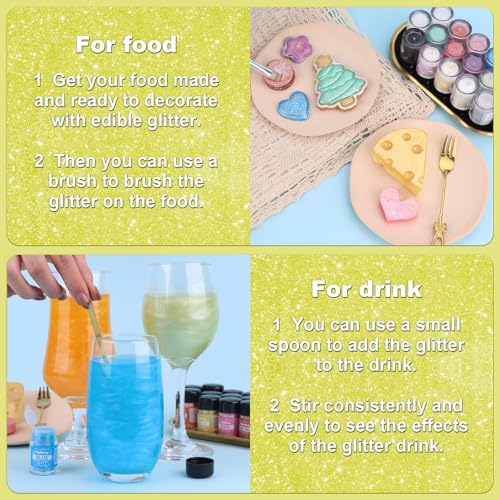 Yellow Edible Glitter