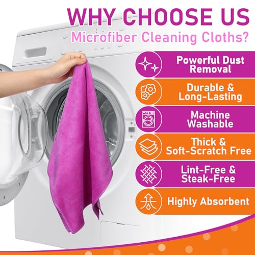 3 Pcs Extra Large Microfiber Cleaning Cloth (3 Count)