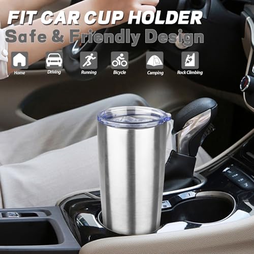 20 oz Tumbler with Lids and Straws