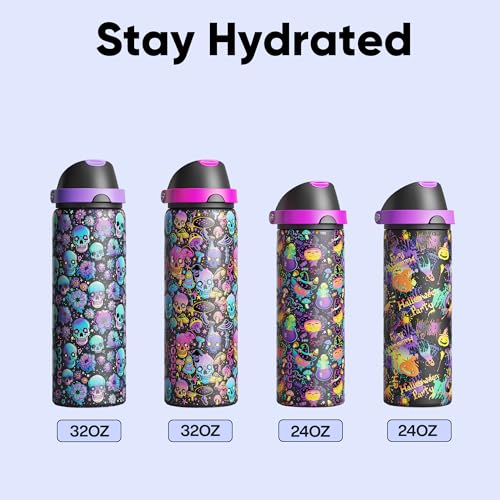Insulated Water Bottle with Straw