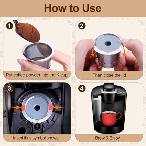 Reusable K Cup for Keurig (4 Count)