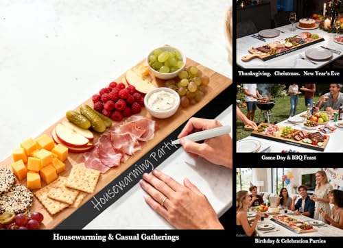 32" Acacia Charcuterie Board with Handle