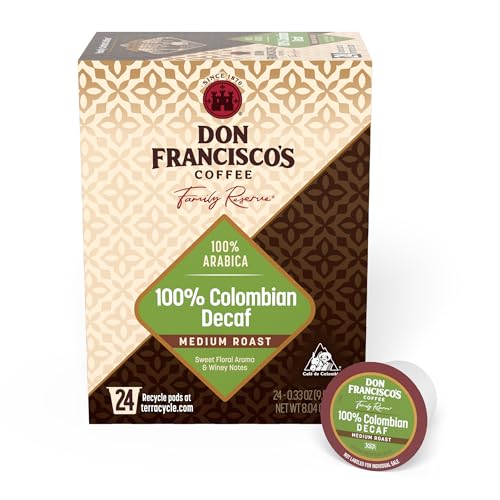 100% Colombian Decaf Coffee Pods (24 Count)