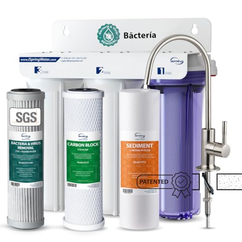 US31-BV 3-Stage Under Sink Water Filter System with Faucet, 1 Year
