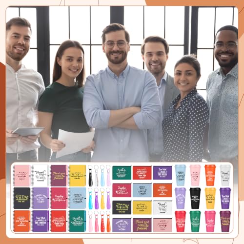 12 Sets Employee Appreciation Gifts Bulk with Inspirational Coffee Cup (72 Count)