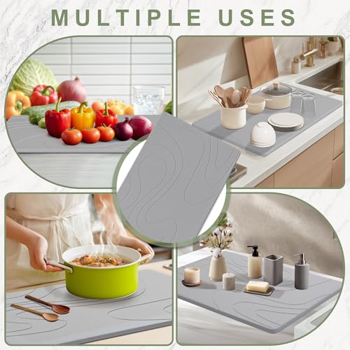Large Stone Drying Mat for Kitchen Counter