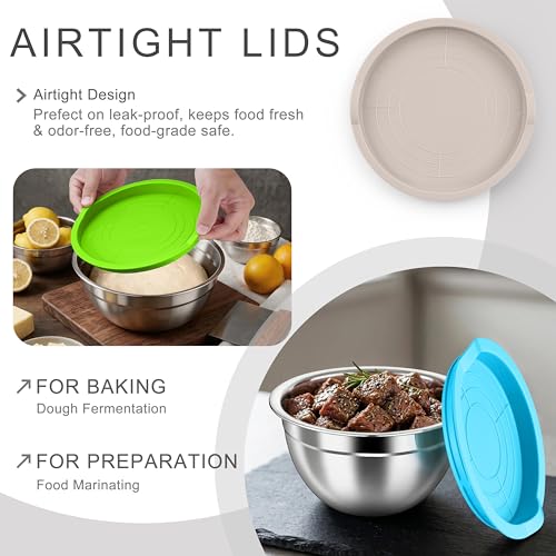 Mixing Bowls with Airtight Lids (6 Count)