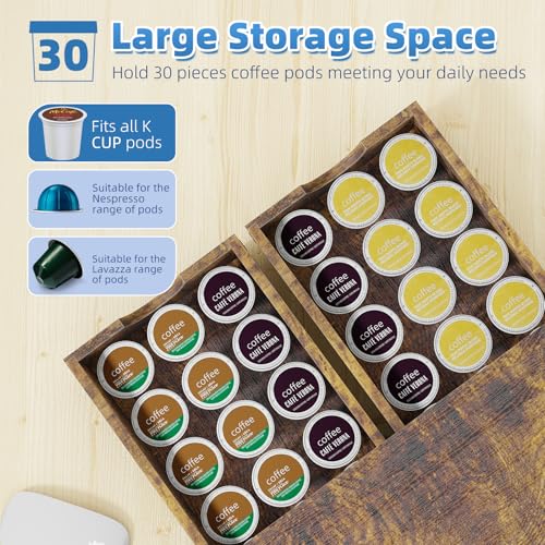 Wooden Coffee Pod Holder Drawer
